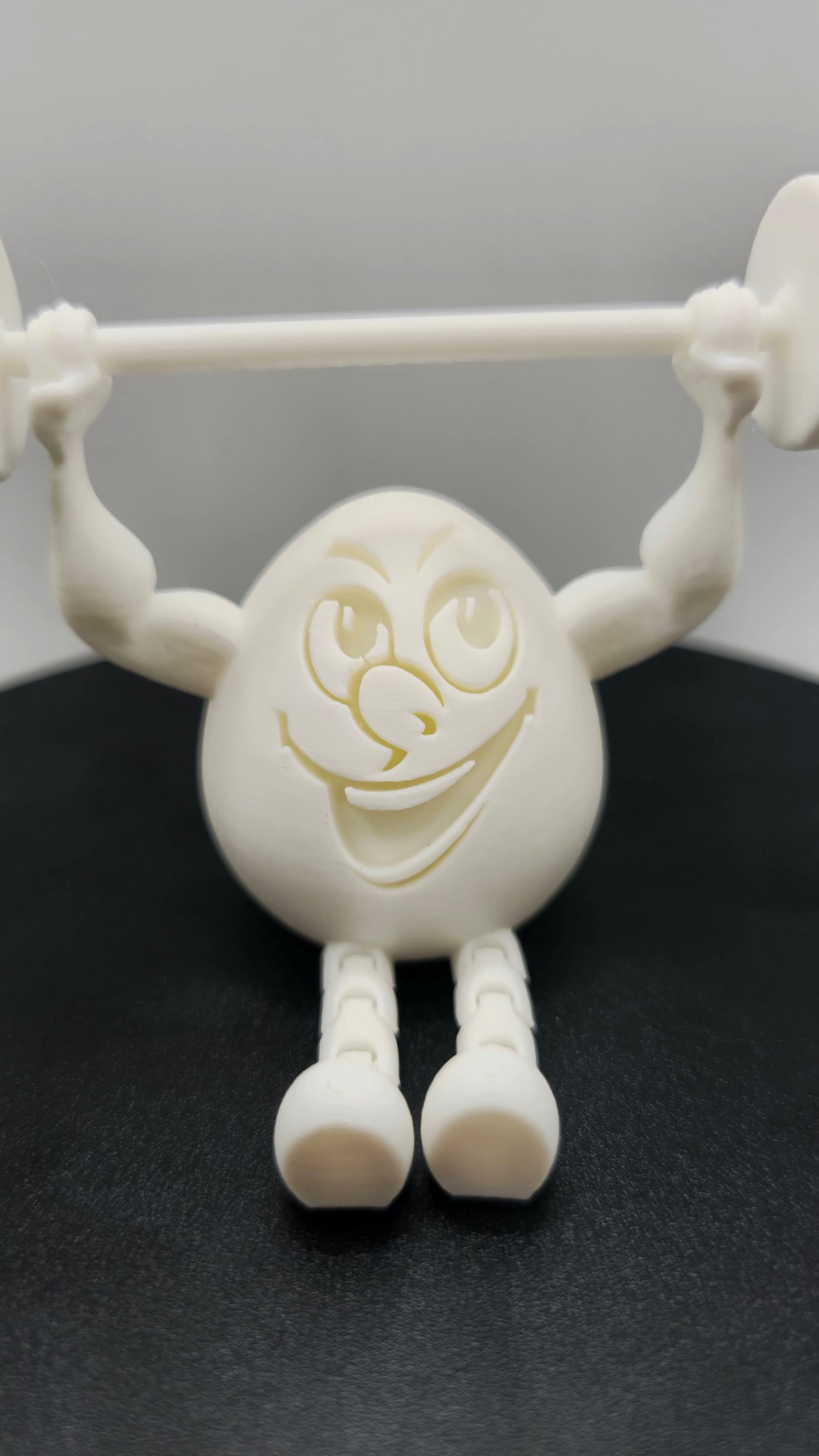 Strong Easter Egg Fitness Figure – Fun and Articulated Gift